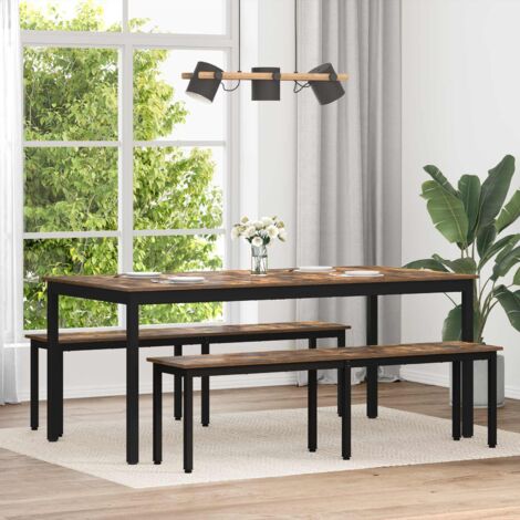 Mesas de comedor 2 pcs 180 x 90 x 75 cm Madera de ingeniería