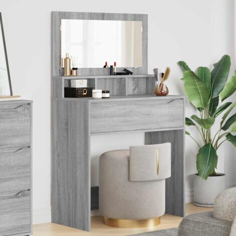 Mesas de tocador de dormitorio Gris  80 x 39,6 x 135 cm