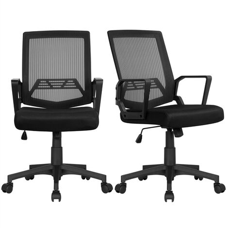 main image of "Mesh Chair Ergonomic Office Chair Height Adjustable Computer Chair Mid-Back with Comfort Breathable Lumbar Support"
