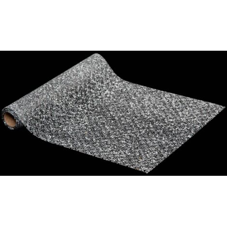 Mesh-Stoff mit Pailletten 28x300cm Silber - Feeric lights & christmas
