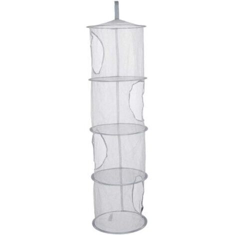 Mesh Suspendu, Rangement Suspendu à 4 Niveaux à 4 Niveaux Pliable Suspendu Filet de Rangement, Filet de Rangement en Mailles suspendues, Rangement de Jouets Suspendu, Organisateur de