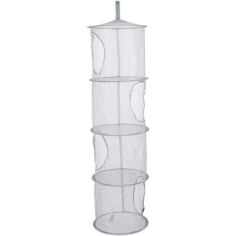 Mesh Suspendu, Rangement Suspendu à 4 Niveaux à 4 Niveaux Pliable Suspendu Filet de Rangement, Filet de Rangement en Mailles suspendues, Rangement de Jouets Suspendu, Organisateur de