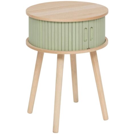 Mesilla de noche Nysos 2 puertas verde oliva 54x40x40cm - Atmosphera créateur d'intérieur