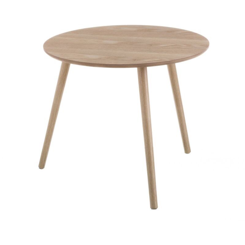 

Mesita auxiliar de madera nórdica marrón de Ø 60x51 cm