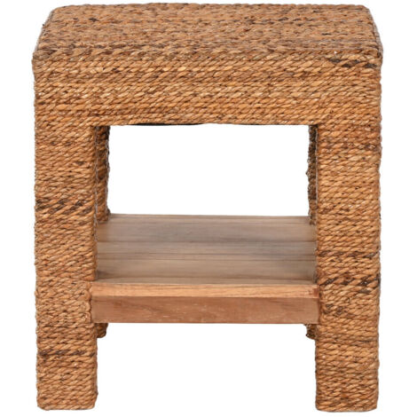 Mesita Auxiliar Fibra Teca 40X40X40 Natural