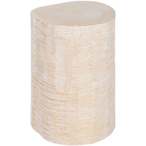Mesita Auxiliar Madera Mungur 30X30X45 Tallada