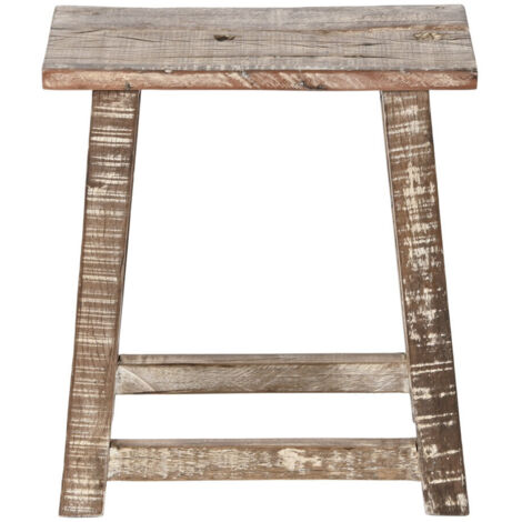 Mesita Auxiliar Madera Reciclada 45X25X51 Decape