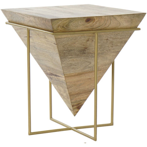 Mesita Auxiliar Mango Metal 40X40X45 11,20 Natural