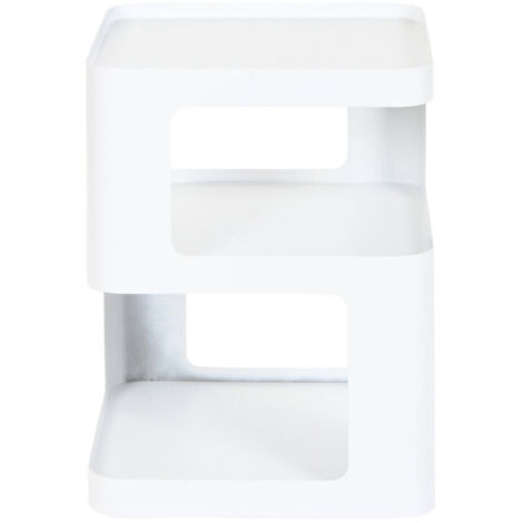 Mesita Auxiliar Metal 40X40X54 Blanco