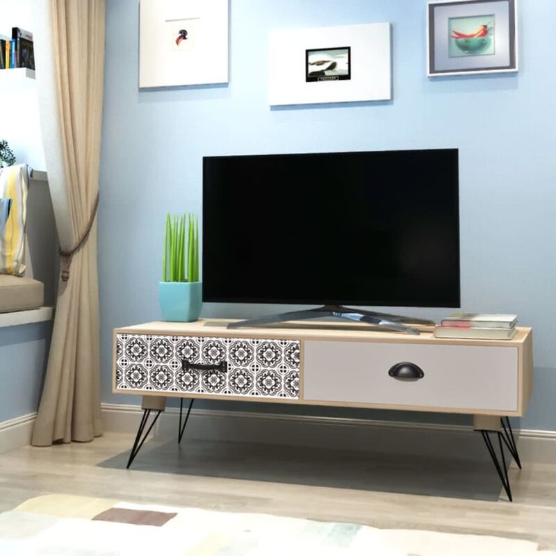 

Mesita auxiliar para TV 100x40x35 cm Marrón