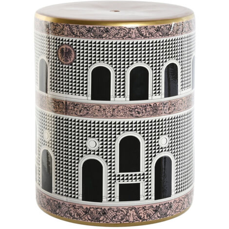 Mesita Auxiliar Porcelana 33X33X42,5 Puertas