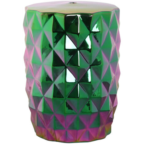 Mesita Auxiliar Porcelana 33X33X45 Iridiscente MB209415