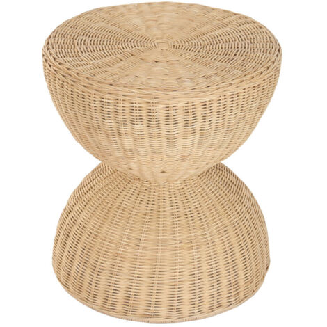 Mesita Auxiliar Ratan 44X44X47 Natural