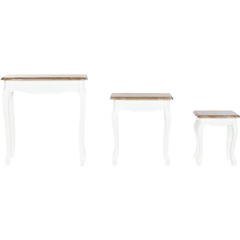 Mesita Auxiliar Set 3 Abeto 60X40X61 Natural