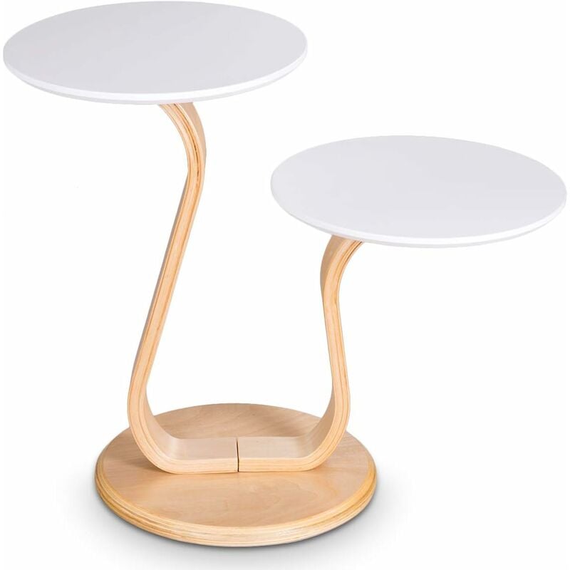 

Mesita de Café Mesa Auxiliar Mesita de Noche 66x35x55cm Mesa de Centro para Habitación Sala de Estar