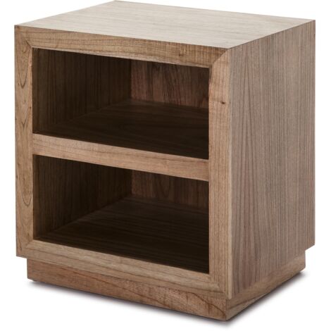 Mesita De Noche 50X40X55 Madera Natural Velado
