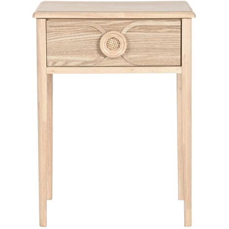 Mesita De Noche Abeto Mdf 48X35X65 Natural