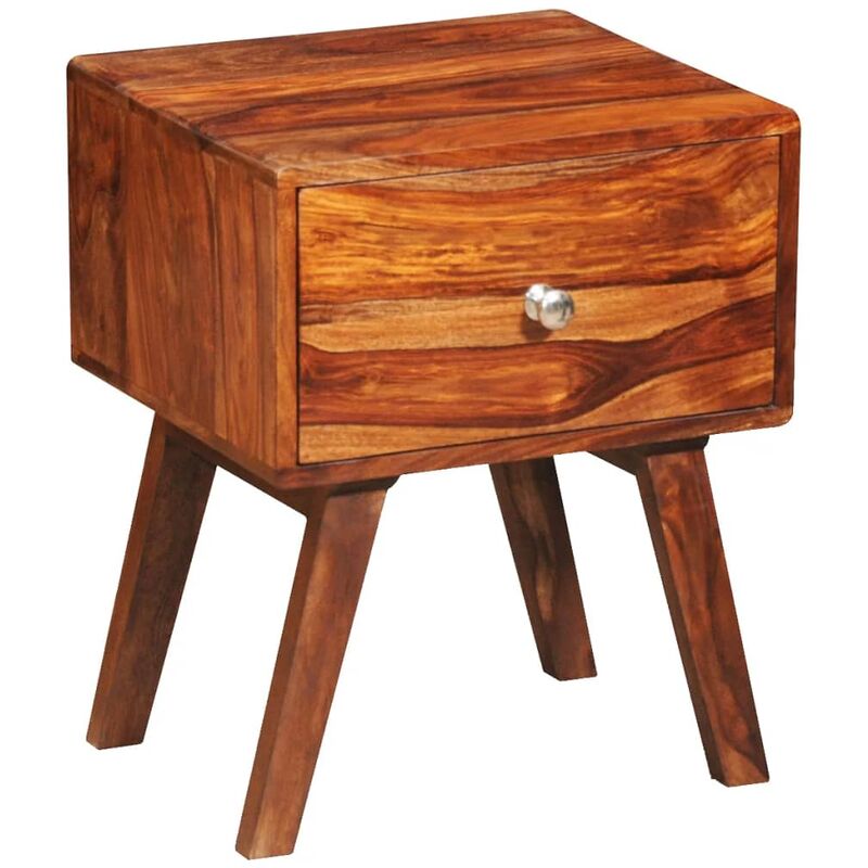 

Mesita de noche con 1 cajón de madera maciza sheesham 55 cm