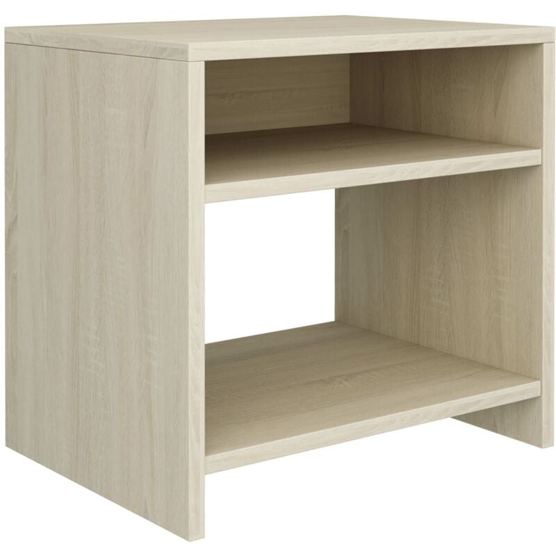 

vidaXL Mesita de Noche Aglomerado 40x30x40 cm Color Roble Sonoma - Marrón