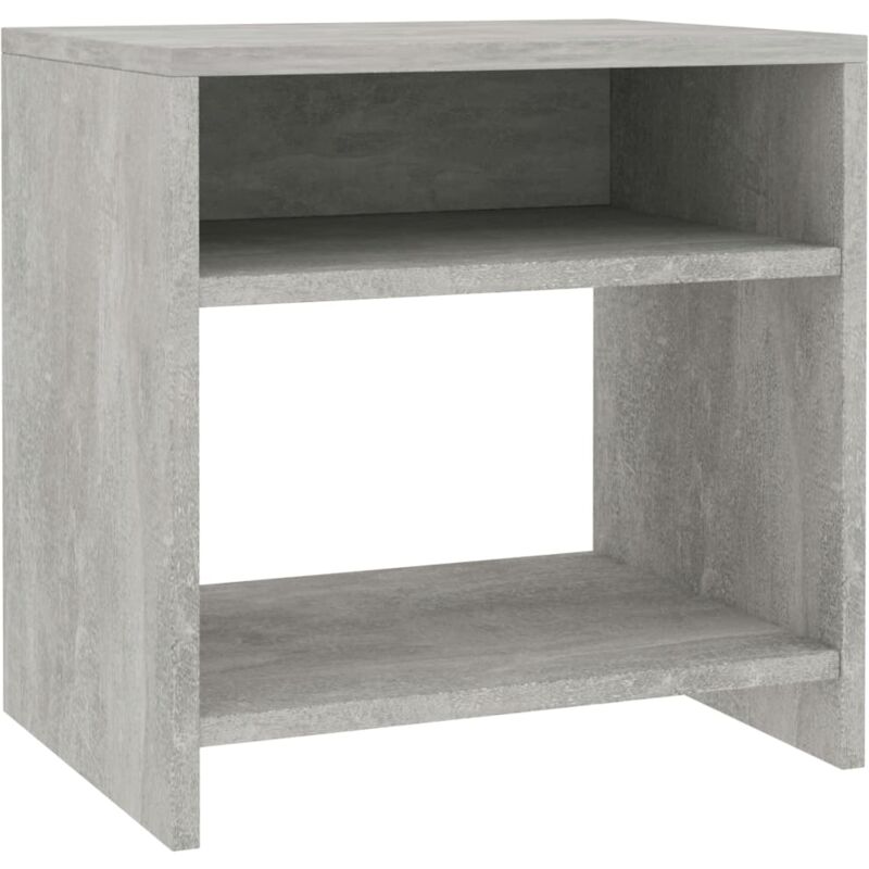 

vidaXL Mesita de Noche Aglomerado 40x30x40 cm Color Gris Hormigón - Gris