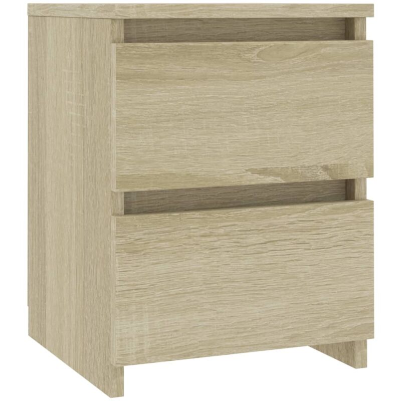 

vidaXL Mesita de Noche de Aglomerado 30x30x40 cm Color Roble Sonoma - Marrón