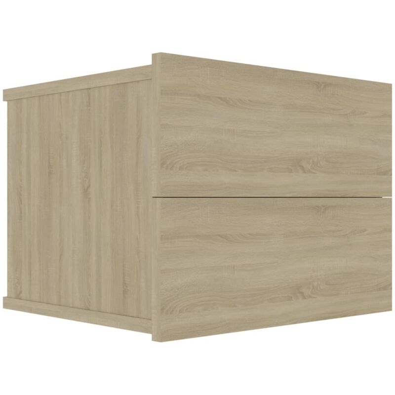 

vidaXL Mesita de Noche Aglomerado 40x30x30 cm Color Roble Sonoma - Beige