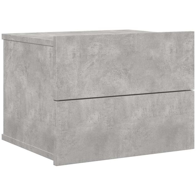 

vidaXL Mesita de Noche Aglomerado 40x30x30 cm Gris Hormigón - Gris
