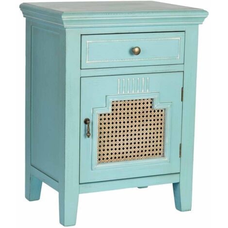 Mesita de noche de Madera de 1 puerta y 1 cajón 50x36x66.5h cm