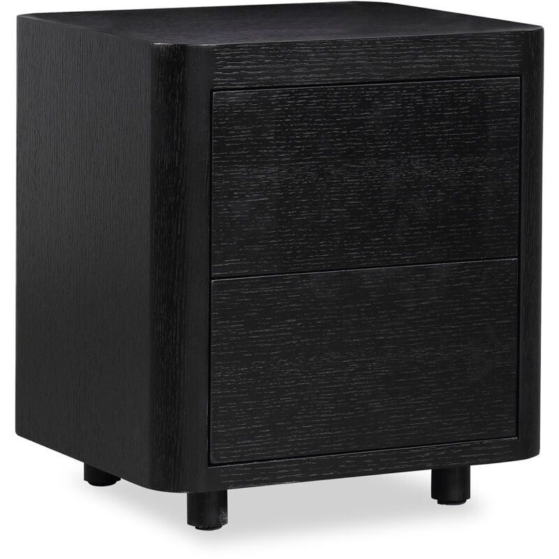 

Mesita de Noche de Madera de Fresno Gante Pärumm con 2 Cajones 55x55x50 cm