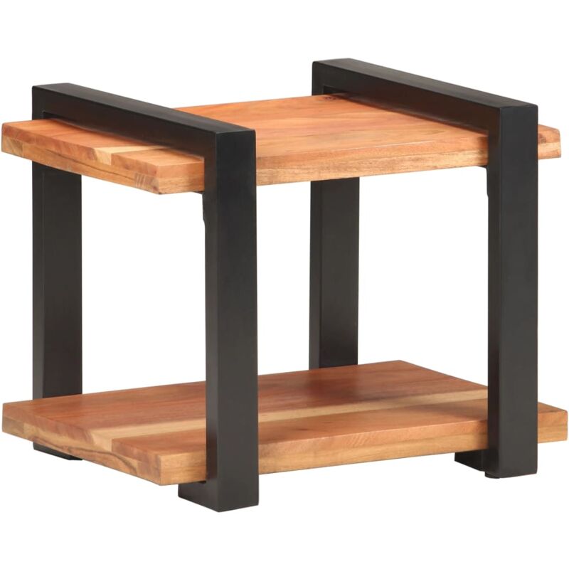 

vidaXL Mesita de noche de madera 50x40x40 cm maciza de acacia - Marrón