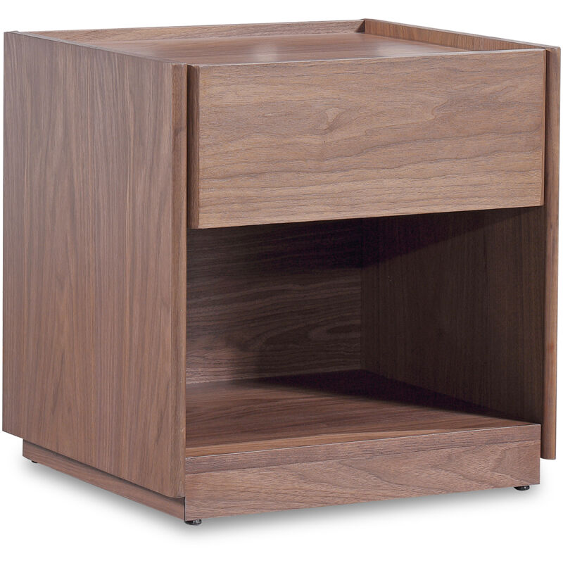 

Mesita de Noche de Madera de Nogal Essen Pärumm con 1 Cajón 50x45x51 cm