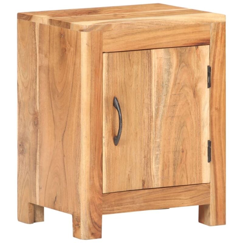 

vidaXL Mesita de noche de madera maciza de acacia 40x30x50 cm - Marrón