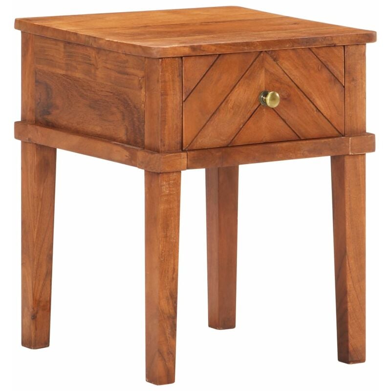 

Vidaxl - Mesita de noche de madera maciza de acacia 40x40x50 cm - Marrón