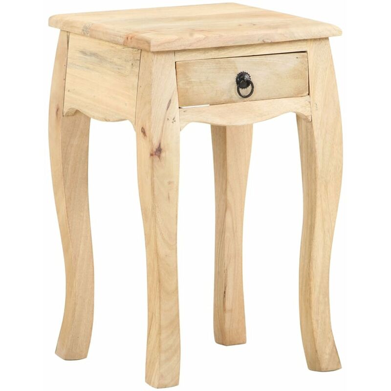 

Mesita de noche de madera maciza de mango 28x28x46 cm