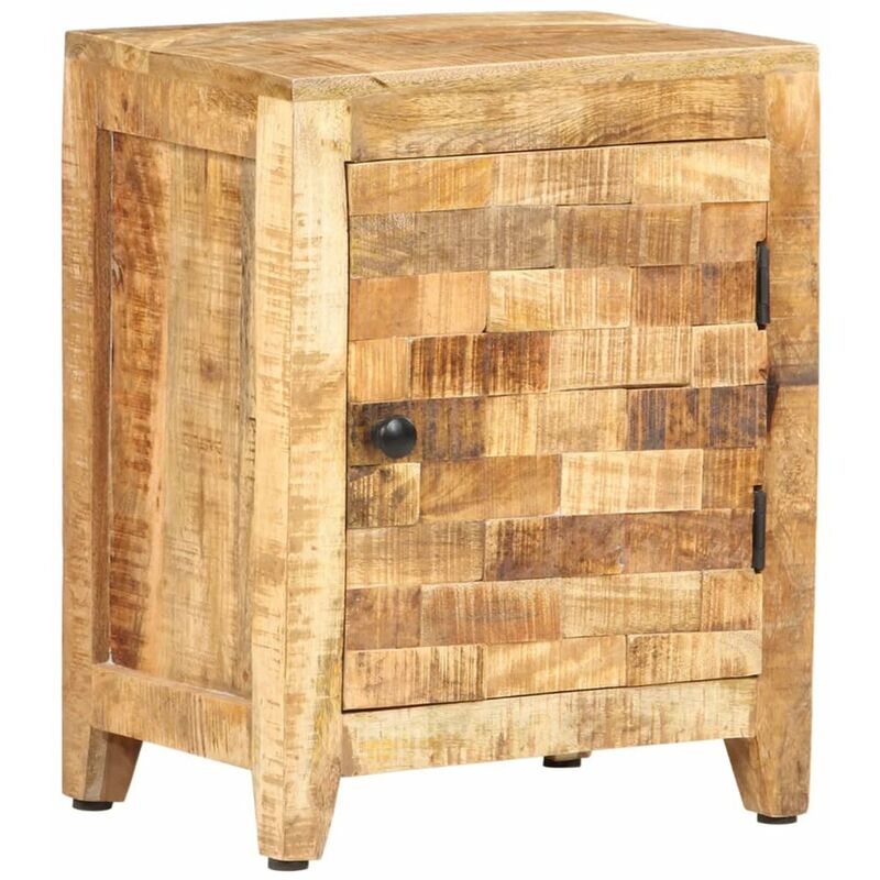 

Mesita de noche de madera maciza de mango 30x40x50 cm