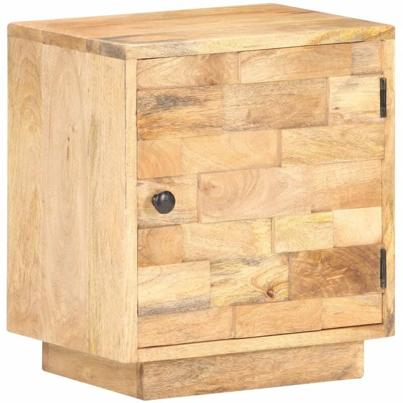 

Mesita de noche de madera maciza de mango 40x30x45 cm