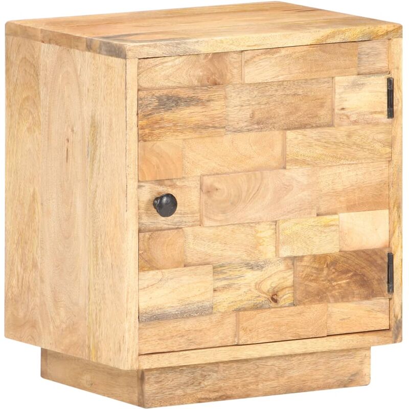 

Mesita de noche de madera maciza de mango 40x30x45 cm