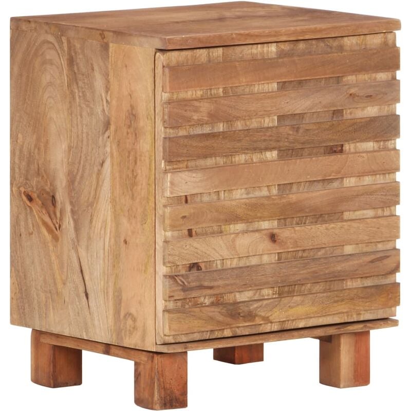 

Mesita de noche de madera maciza de mango 40x35x51 cm