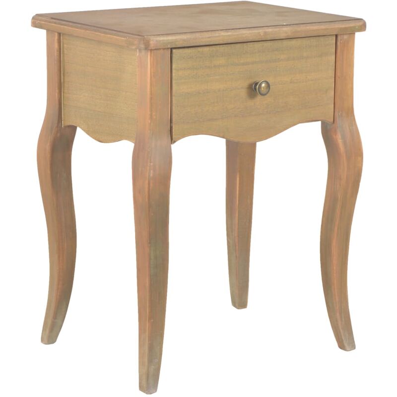 

Mesita de noche de madera maciza de pino 40x30x50 cm