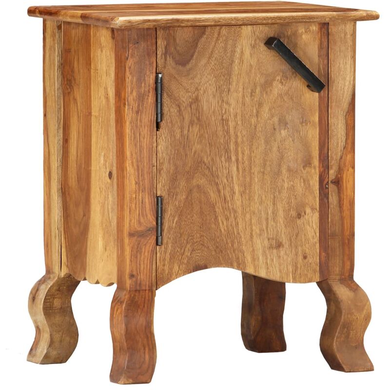 

Happyshopping - Mesita de noche de madera maciza de sheesham 40x30x50 cm