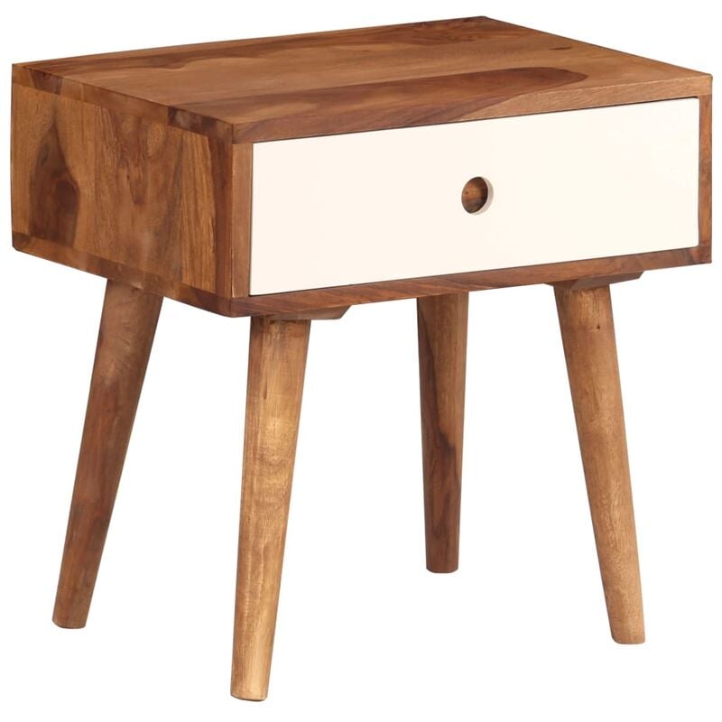 

Mesita de noche de madera maciza de sheesham 45x30x45 cm