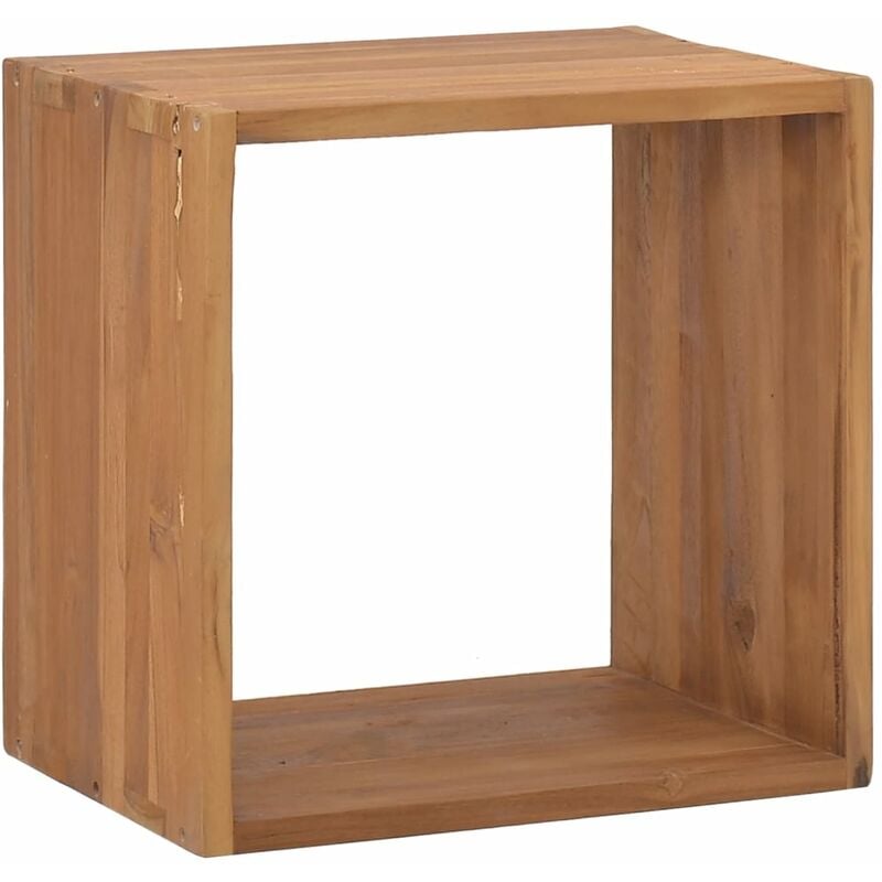 

Mesita de noche de madera maciza de teca 40x30x40 cm