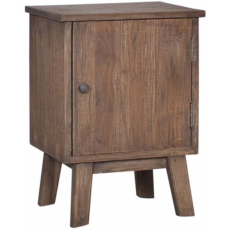 

Mesita de noche de madera maciza de teca 40x30x53 cm