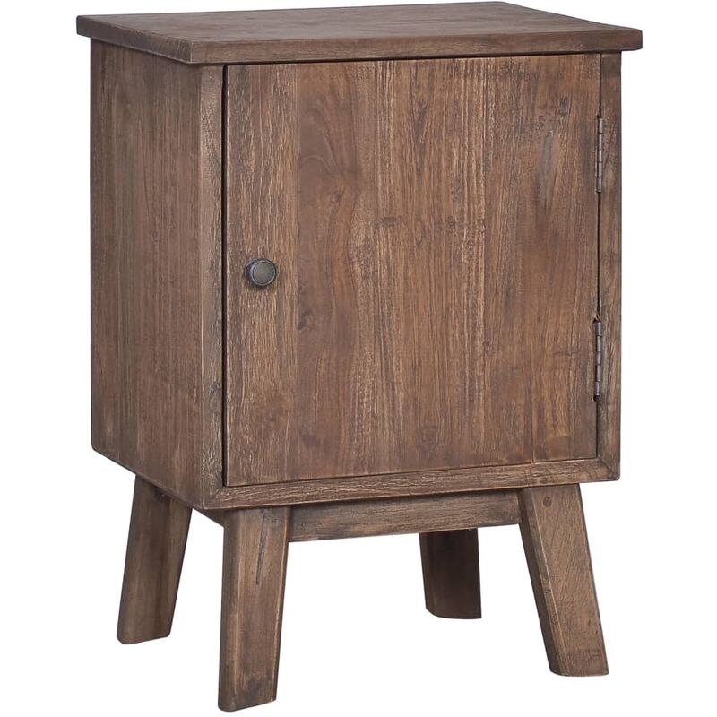 

vidaXL Mesita de noche de madera maciza de teca 40x30x53 cm - Marrón