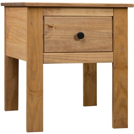 Mesita de Noche Madera de Pino Panama Range 46x40x57cm Casa Multicolor