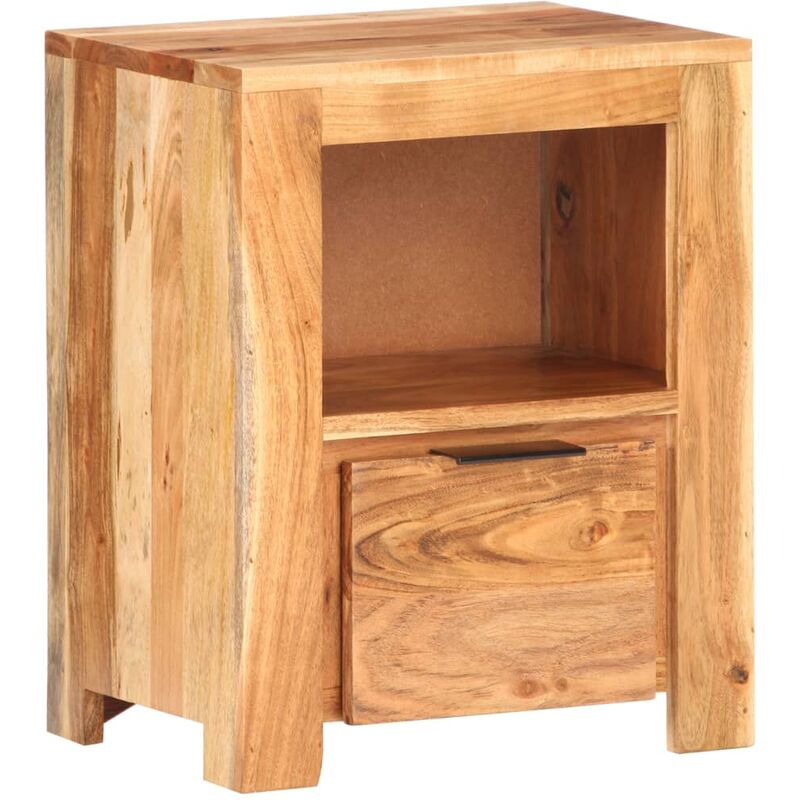 

vidaXL Mesita de Noche 40x30x50 cm de Madera Maciza de Acacia - Marrón