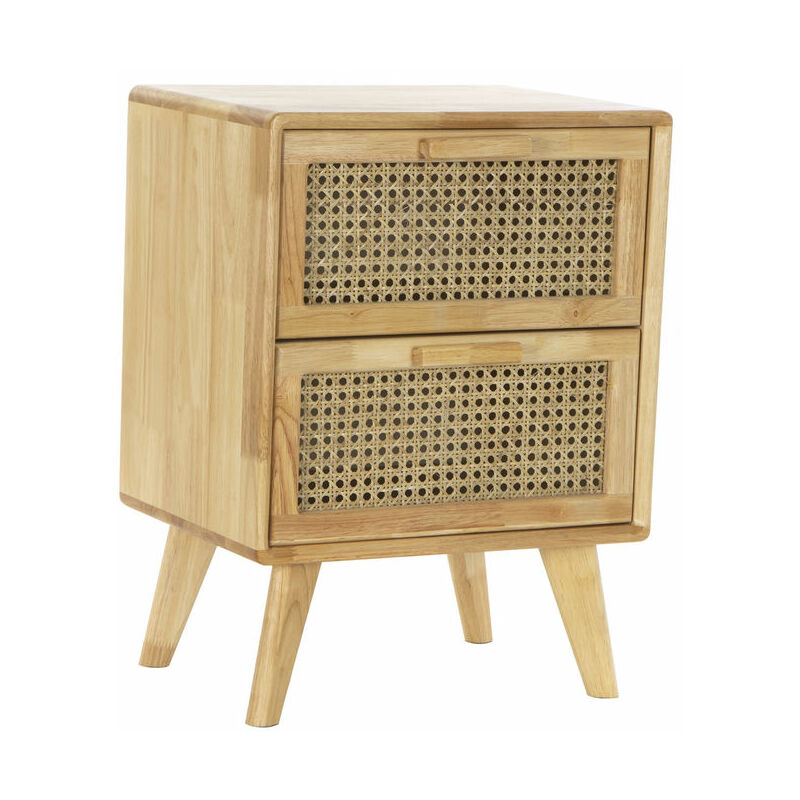 

Mesita de Noche DKD Home Decor Caucho Ratán (40 x 30 x 54 cm)