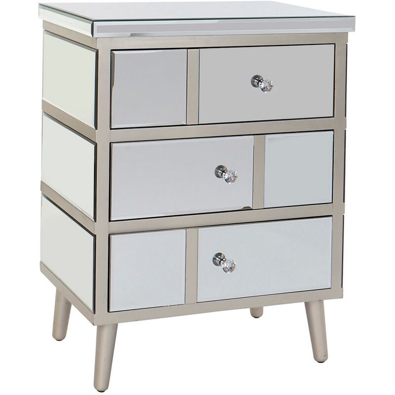 

Mesita de Noche DKD Home Decor Espejo Madera MDF (60 x 42 x 82 cm)