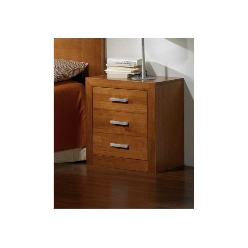 

Mesita de noche dormitorio juvenil acabado madera maciza de cerezo 55 cm(alto)55 cm(ancho)35 cm(fondo) Color CEREZO