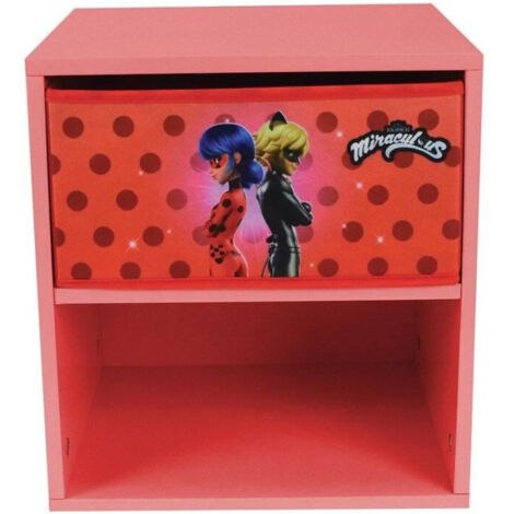 Mesita de Noche Fun House Miraculous Ladybug 36 x 33 x 30 cm